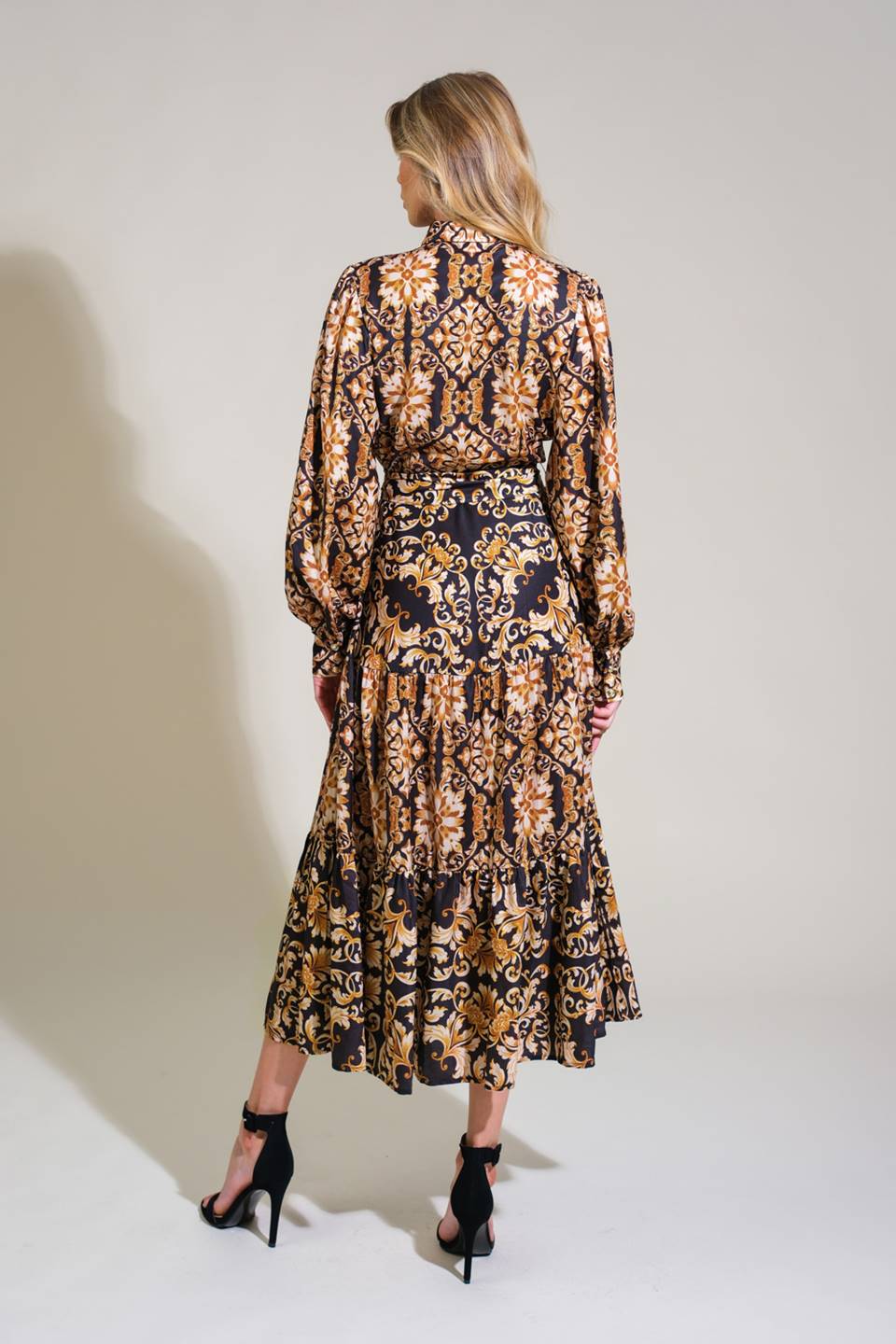 CELESTIAL BEAUTY WOVEN MIDI DRESS Flying Tomato